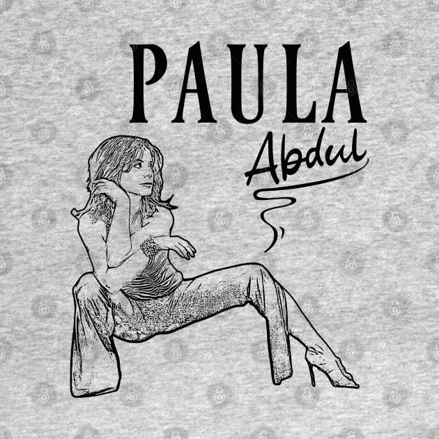 Paula Abdul // 80s Music // Black retro by Degiab